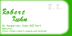 robert kuhn business card